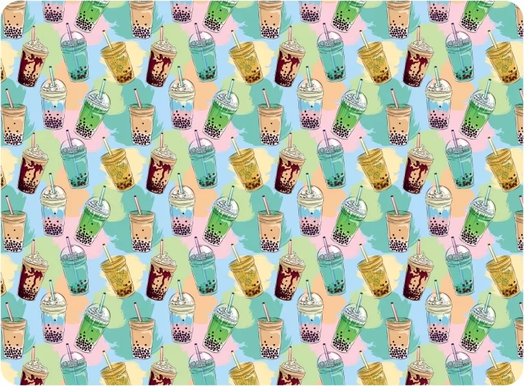 Podkładka do prac plastycznych A4 pp z nadrukiem bubble tea - tantis.pl