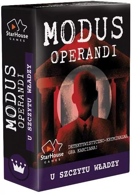 Modus Operandi: U szczytu władzy. StarHouse Games. Gra karciana - tantis.pl