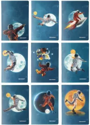 Zeszyt A5/32K kratka PP Cosmo, 9 sztuk