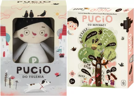 Pakiet: Pucio. Co słychać? Puzzle / Pucio do tulenia. Przytulanka