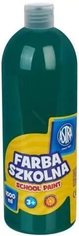 Farba szkolna zielona ciemna 1000ml ASTRA - tantis.pl