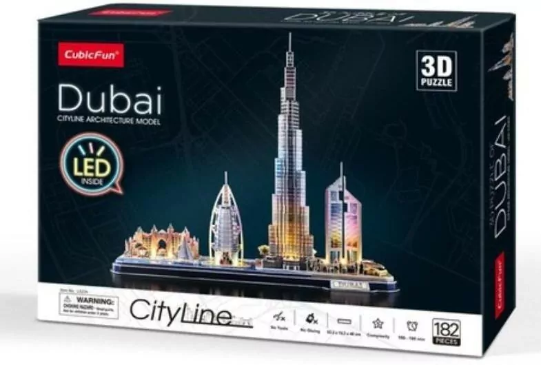 Puzzle 3D, City Line Dubai LED - tantis.pl