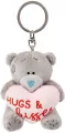 Breloczek Miś z sercem Hugs&Kisses - tantis.pl