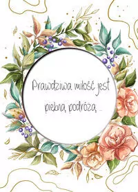 Karnet B6 Ślub cytat. Róża - tantis.pl