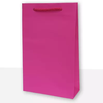 Torebki prezentowe jednobarwna T2 różowa 10 sztuk