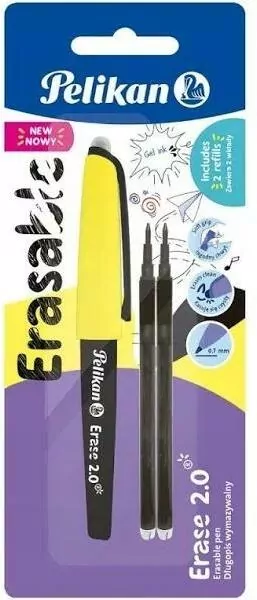 Długopis wymazywalny Erase 2.0, czarny - tantis.pl