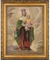 Obraz Haftowany Matka Boża Szkaplerzna 27,5x22cm - tantis.pl