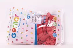 Balony pastelowe Serce bez nadruku czerwone