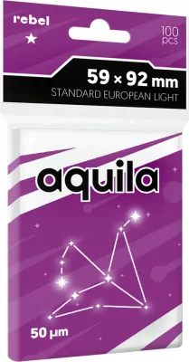 Koszulki na karty Rebel (59x92 mm) Aquila Light, 100 sztuk