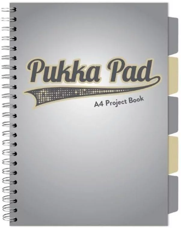 Kołozeszyt Pukka Pad A4 Project Book Design A4 szary - tantis.pl