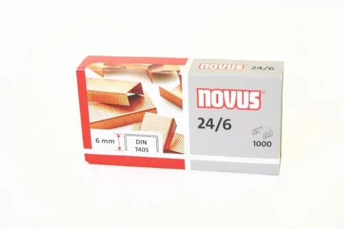 Zszywki Novus Miedziowane 24/6X1000 - tantis.pl