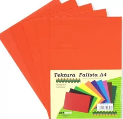 Tektura A4 falista pomarańczowa