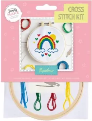 Zestaw do haftu krzyżowego tęcza