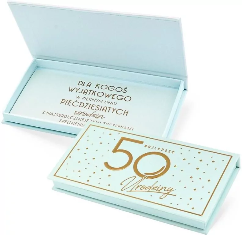 Pudełko ozdobne na banknoty Urodziny 50 Elite - tantis.pl