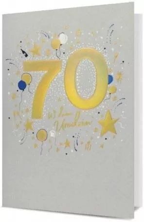 Karnet B6 Urodziny 70 - tantis.pl