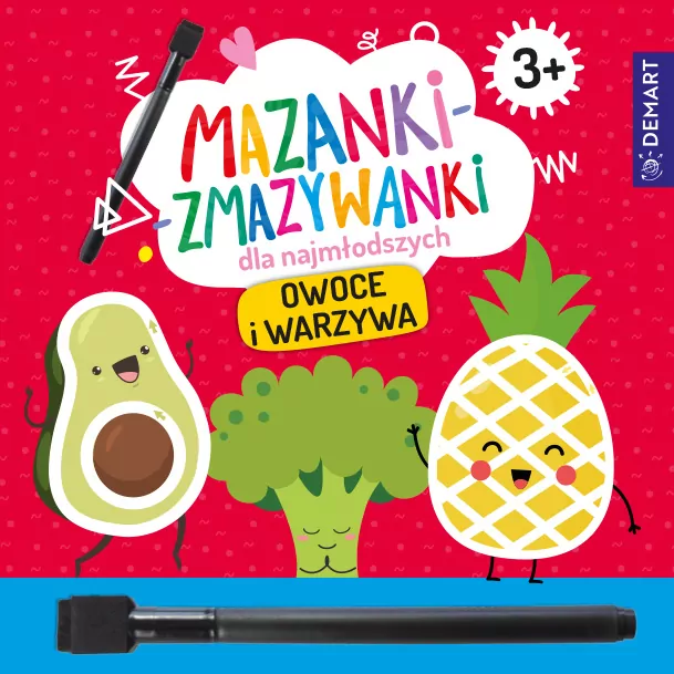 Mazanki-zmazywanki dla najmłodszych 3+ Owoce... - tantis.pl