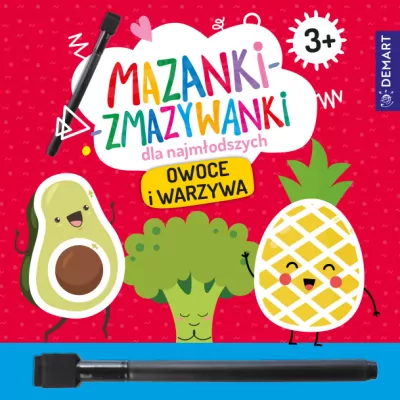 Mazanki-zmazywanki dla najmłodszych 3+ Owoce...
