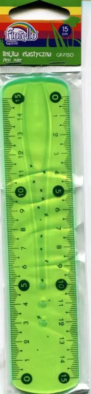 Linijka plastikowa elastyczna 15cm FIORELLO - tantis.pl