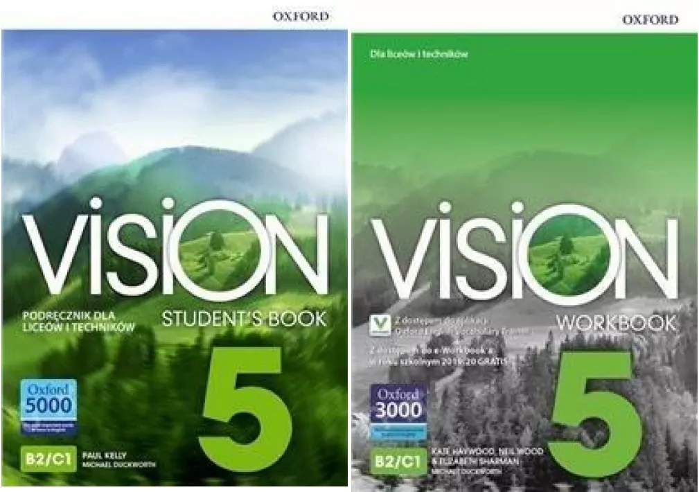 Vision 5. Pakiet: Student's Book (Podręcznik) / Workbook (Zeszyt ćwiczeń) dla liceów i techników. Poziom B2/C1. Język angielski - tantis.pl