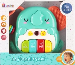 BAM BAM PIANINKO SLONIK B/O 19X17X5 WB 48