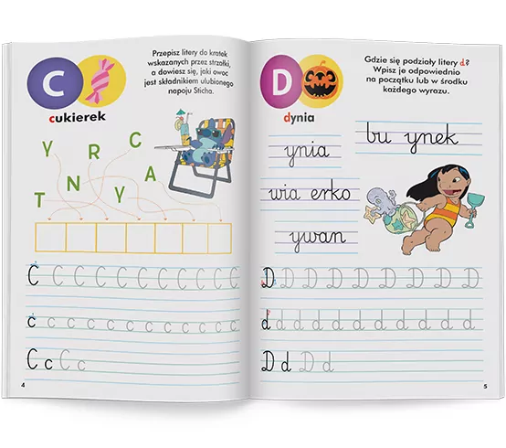 Disney Uczy. Litery. Stich - tantis.pl