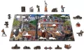 Puzzle drewniane 3D Ulica w centrum Main street L - tantis.pl