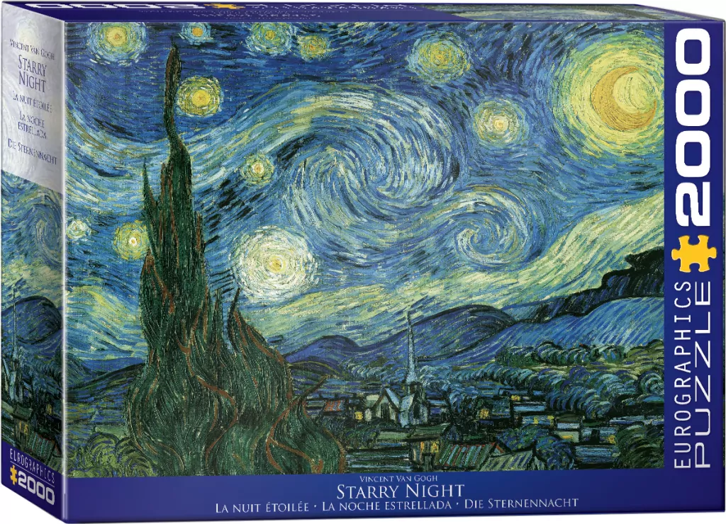 Puzzle 2000. Gwiaździsta noc, Vincent van Gogh - tantis.pl