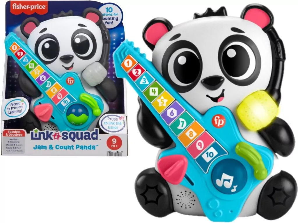 Fisher Price Link Squad Panda Liczenie i kształty - tantis.pl