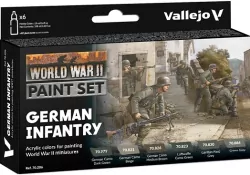 Vallejo: 70.206 - Model Color - WWII German Infantry (6 x 18 ml)