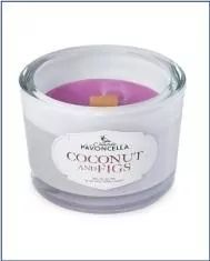 Świeczka sojowa Coconut and Figs biała 170g - tantis.pl