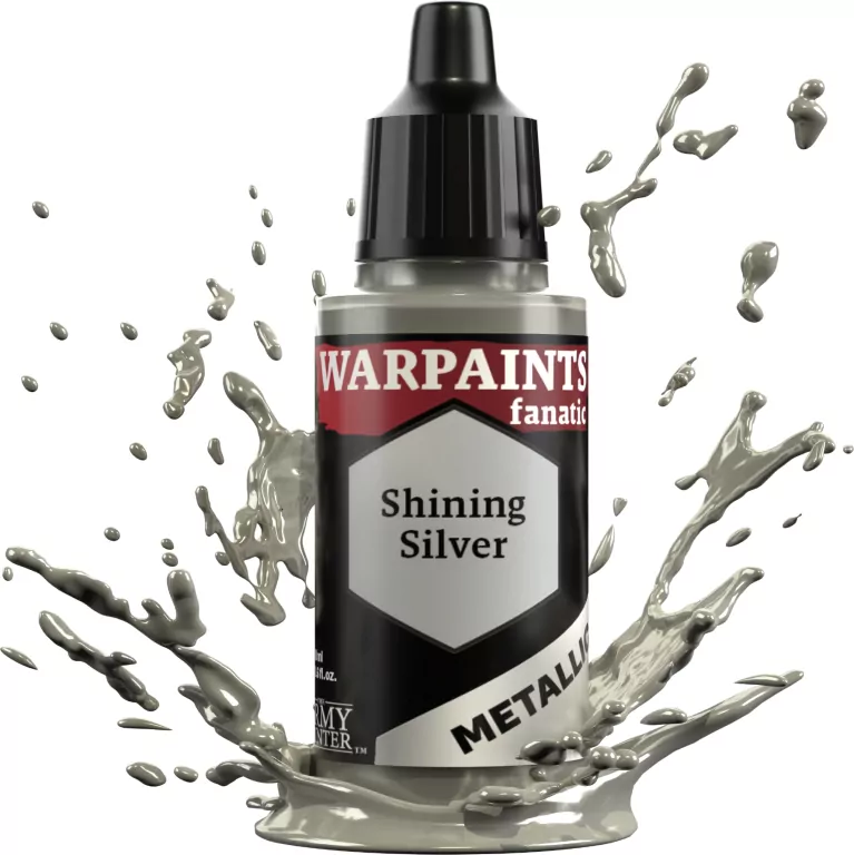 The Army Painter: Warpaints - Fanatic - Metallic - Shining Silver - tantis.pl