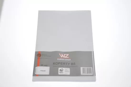 Wz Eurocopert. Koperta B5, biała