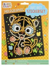 Mozaikowy obrazek holograficzny Tygrysek - tantis.pl
