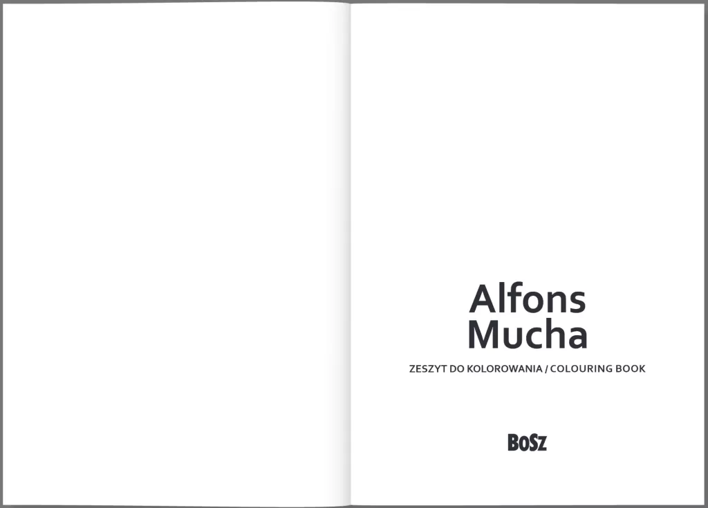 Alfons Mucha - zeszyt do kolorowania - tantis.pl