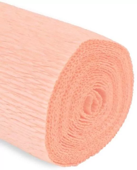 Krepina 50x250cm 180g łososiowa jasna - tantis.pl