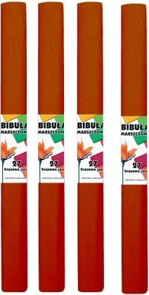 Bibuła marszczona 27 brązowa jasna - tantis.pl