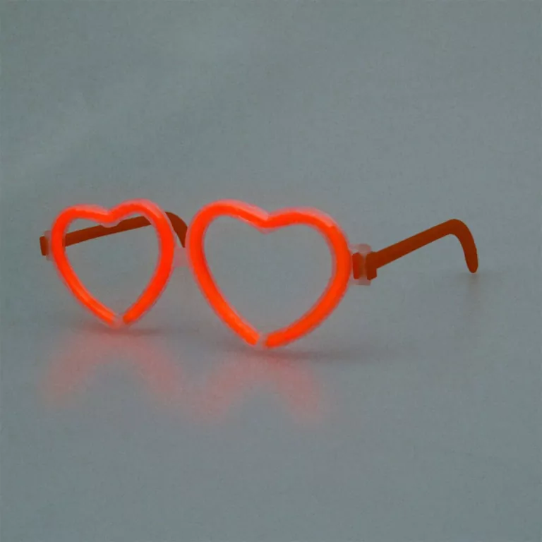 Okulary serca Glow stick - tantis.pl