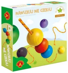 Nawlekaj nie czekaj. Zabawka drewniana