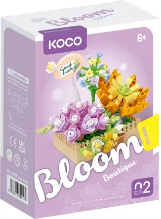 Klocki Sukulenty Doniczka fiolet - tantis.pl