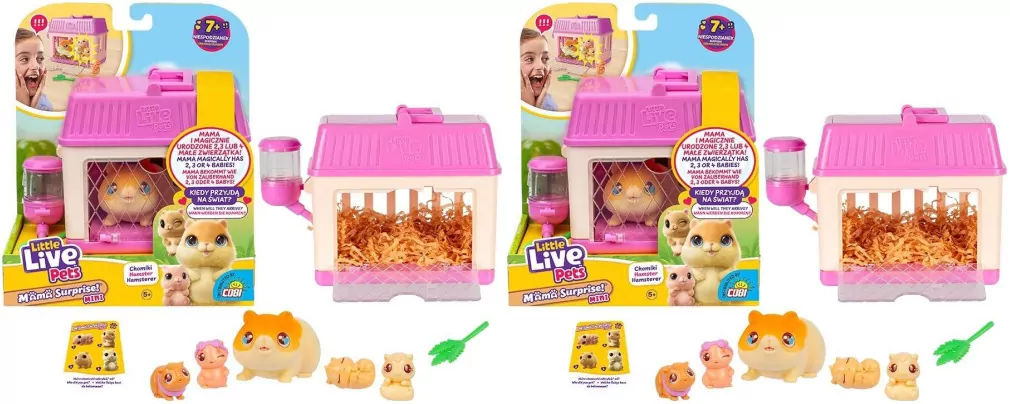 Multipak: Little Live Pets. Mama surprise mini Chomiczek x2 - tantis.pl