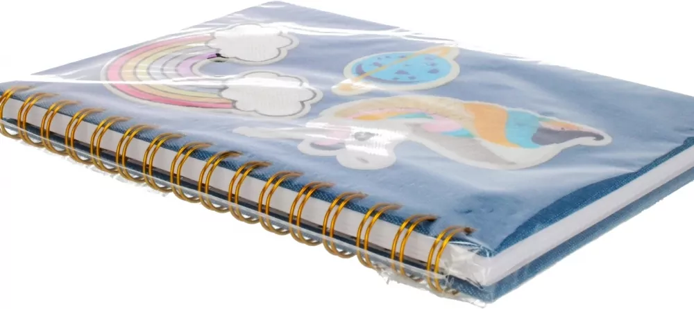 Notes na spirali A5 Jeans Unicorn - tantis.pl