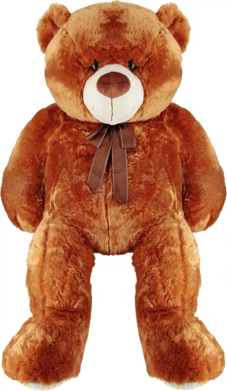 Miś pluszowy z kokardą 100cm brązowy - tantis.pl