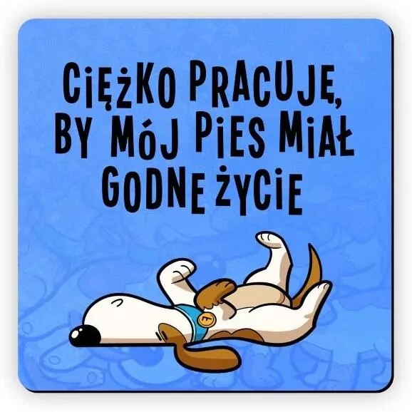 Magnes na lodówkę Godne życie pies - tantis.pl