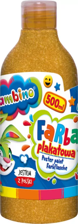 Farba plakatowa złota 500ml BAMBINO - tantis.pl