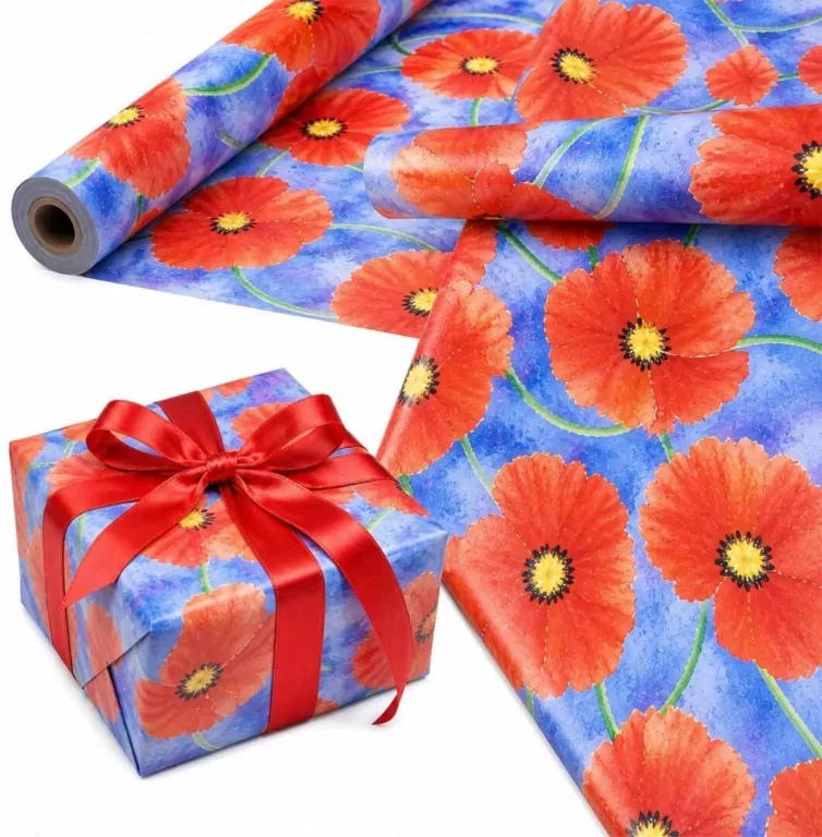 Papier ozdobny Maki Letnie X-Strong 35cmx20m - tantis.pl