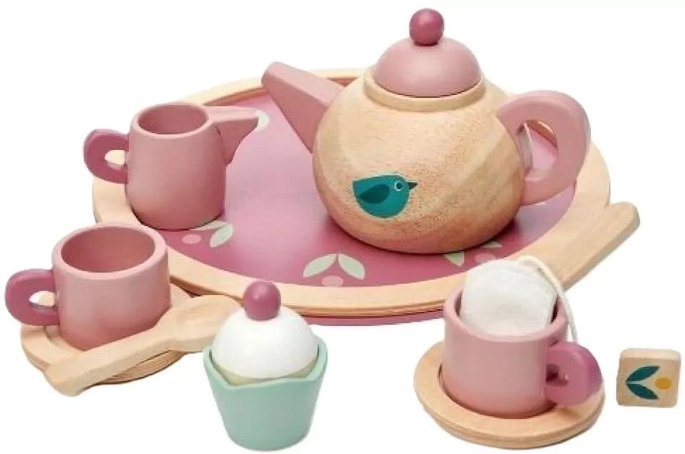 Serwis do herbaty drewniany. Mini Chef - tantis.pl