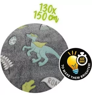 KOCYK SWIEC W CIEMN DINO 130X150 B/C6 - tantis.pl