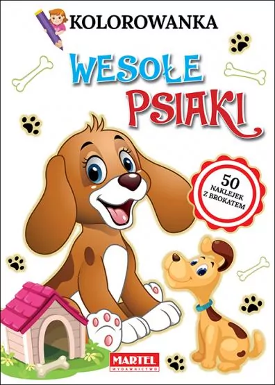 Wesołe psiaki. Kolorowanka. - tantis.pl
