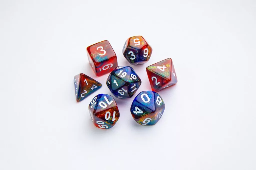 Gamegenic: Galaxy Series - RPG Dice Set - Mars - tantis.pl