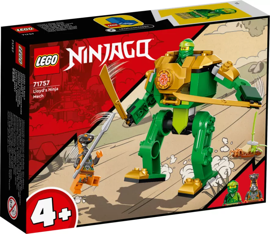 LEGO® NINJAGO®. Mech Ninja Lloyda. 71757 - tantis.pl